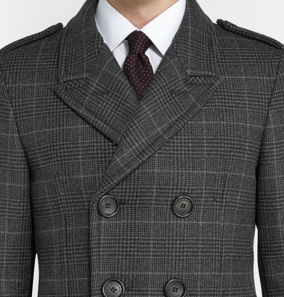 Lyst - Burberry Slim-Fit Prince Of Wales Check Wool And Cashmere-Blend ...