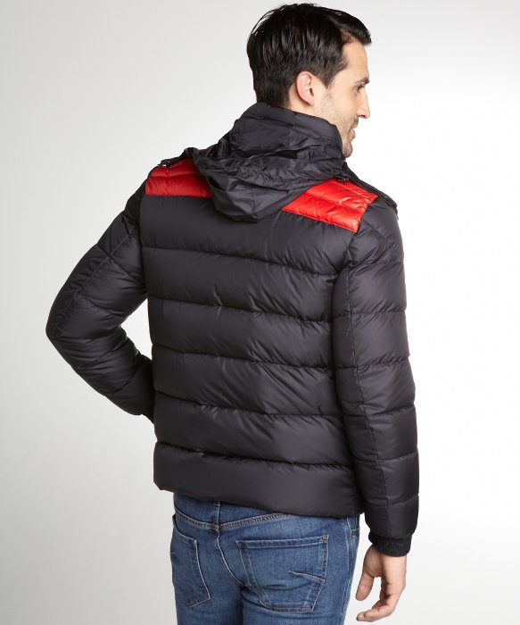 moncler black and red moncler black and red