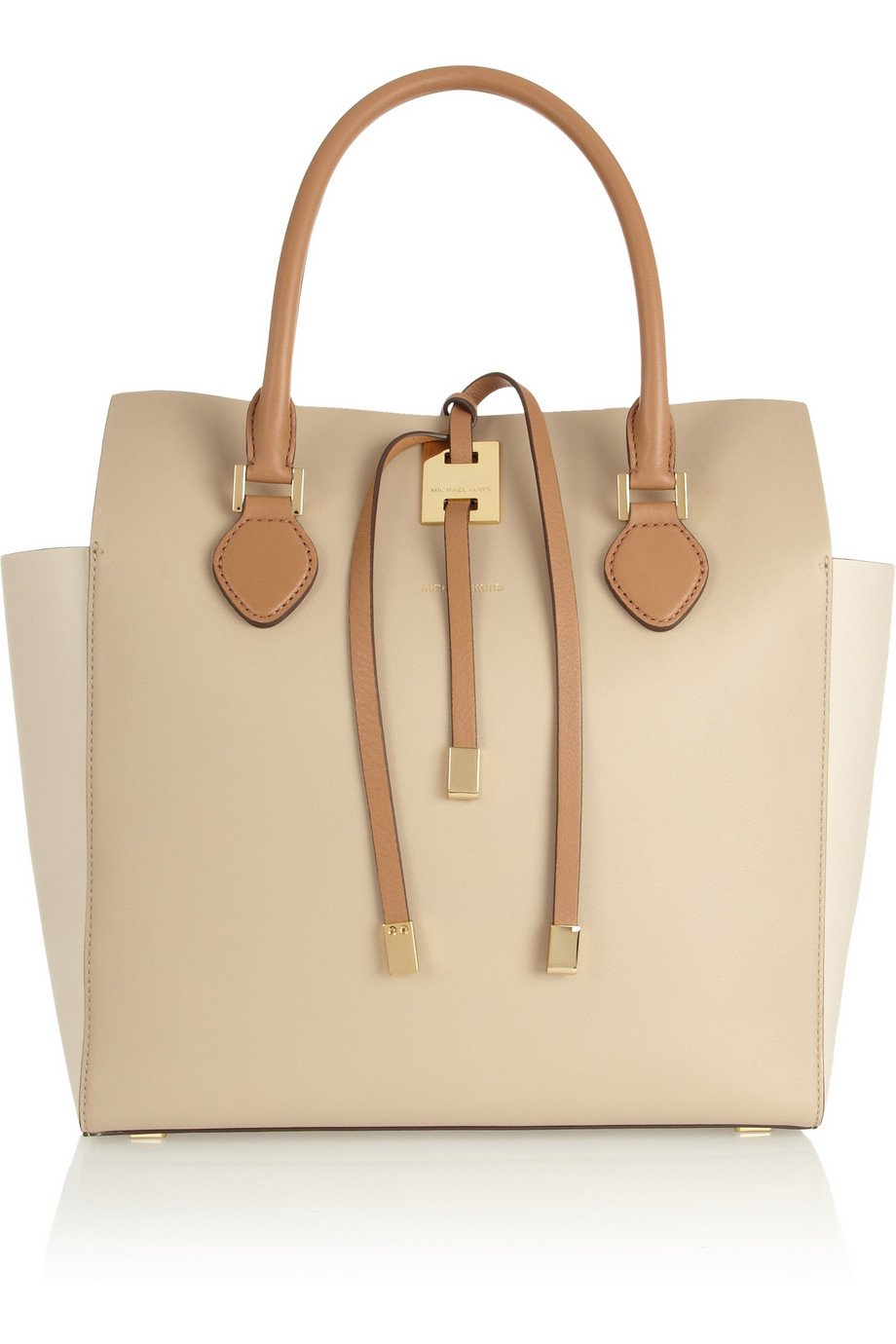 Michael Kors Miranda Large Colorblock Leather Tote in White (Natural ...