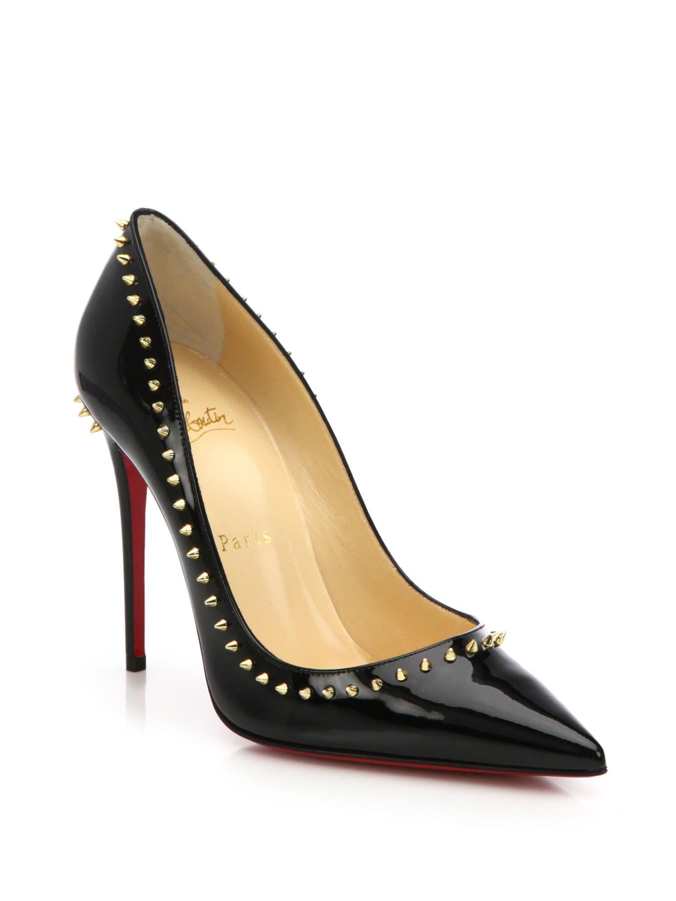 louboutin black patent leather heels