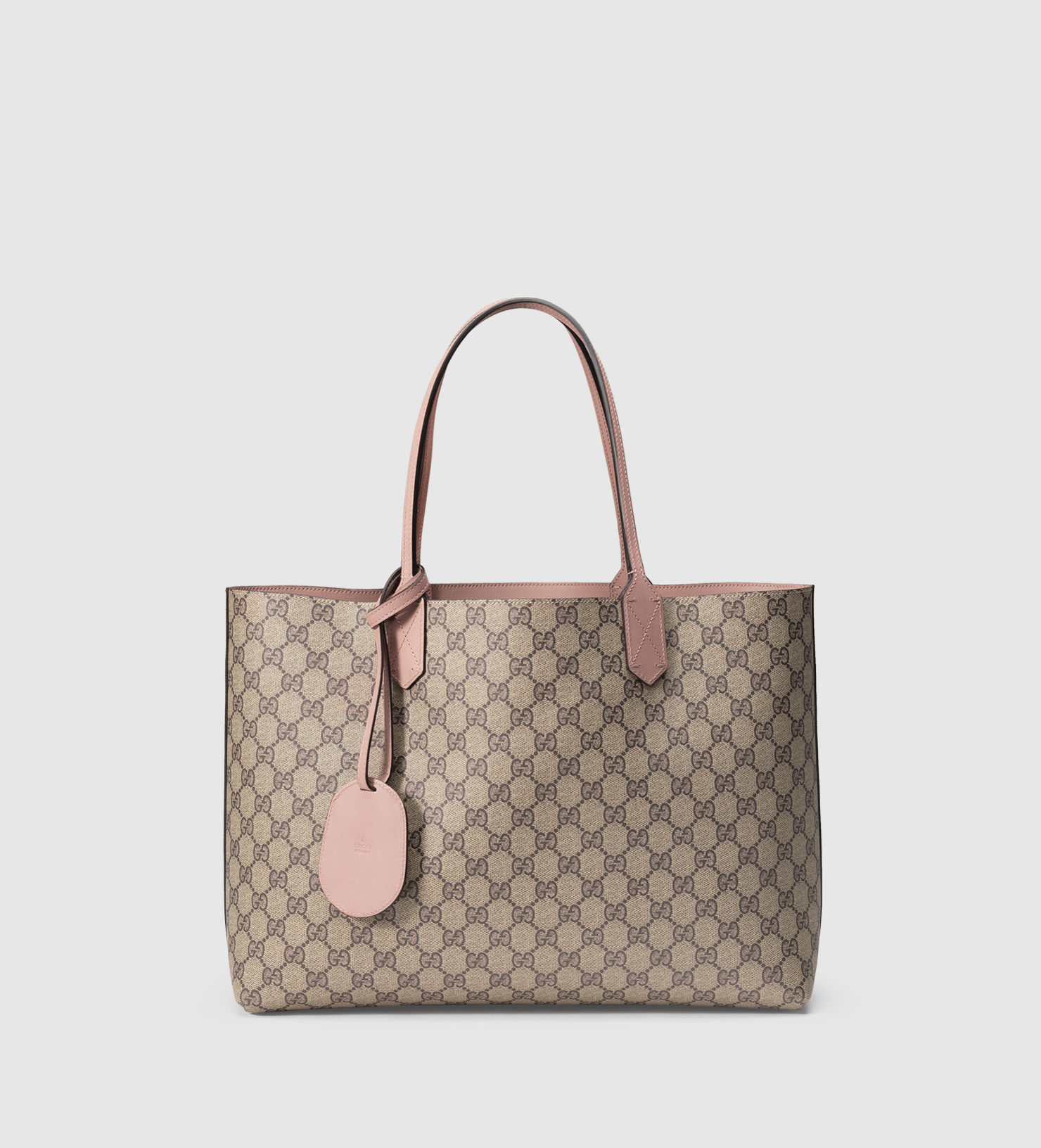 Gucci Reversible Gg Leather Tote in Pink - Lyst