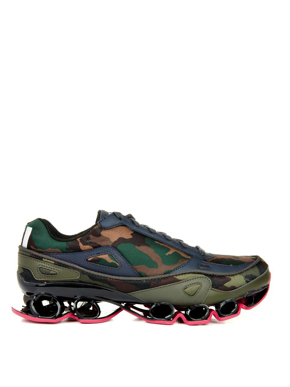 adidas by raf simons bounce sneakers in green for lyst adidas by raf simons bounce sneakers in green for lyst