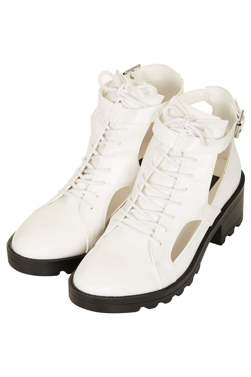 topshop white boots