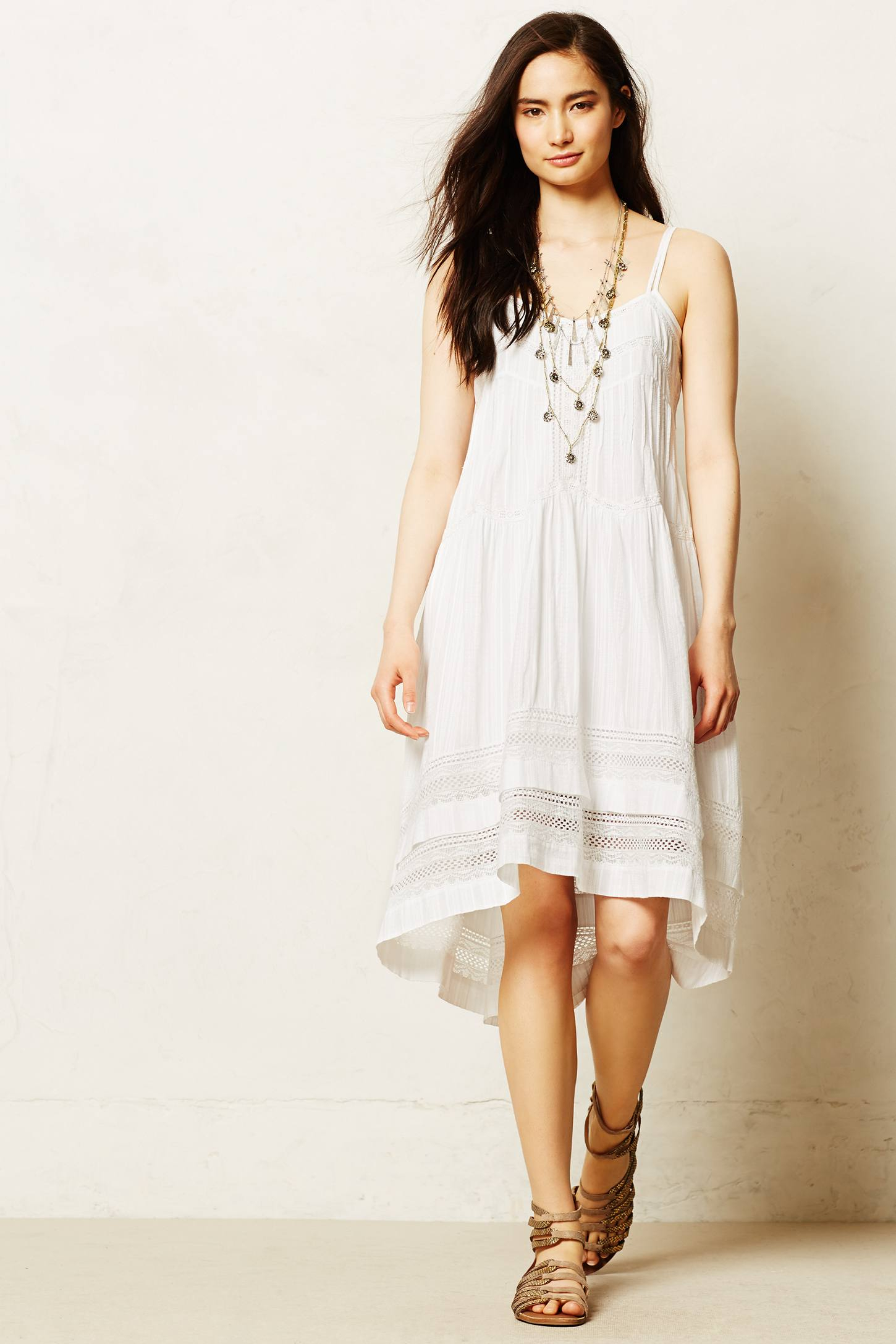 Lyst - Anthropologie Danthonia Dress in White