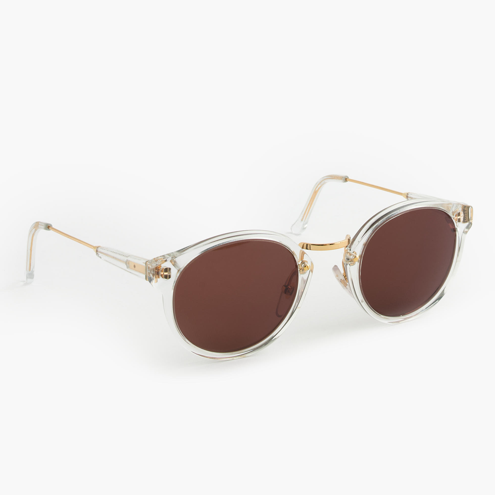 Lyst - J.Crew Super Retro Sunglasses With Clear Frame in Brown
