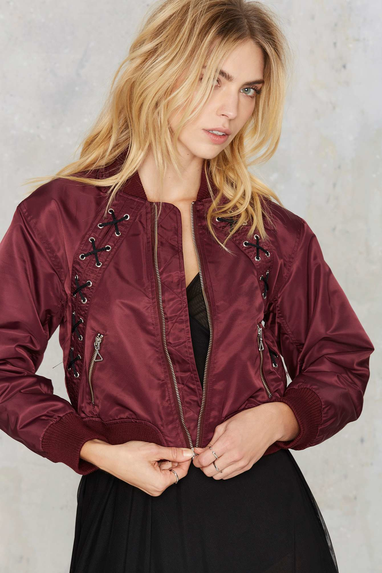 Nasty Gal Cassidy Er Jacket In Purple Lyst Gallery