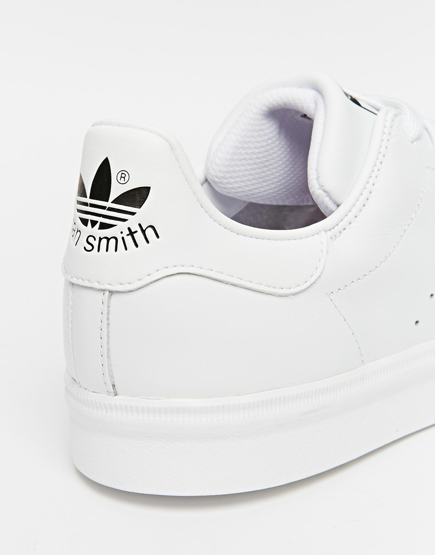 adidas stan smith trainers in white and black