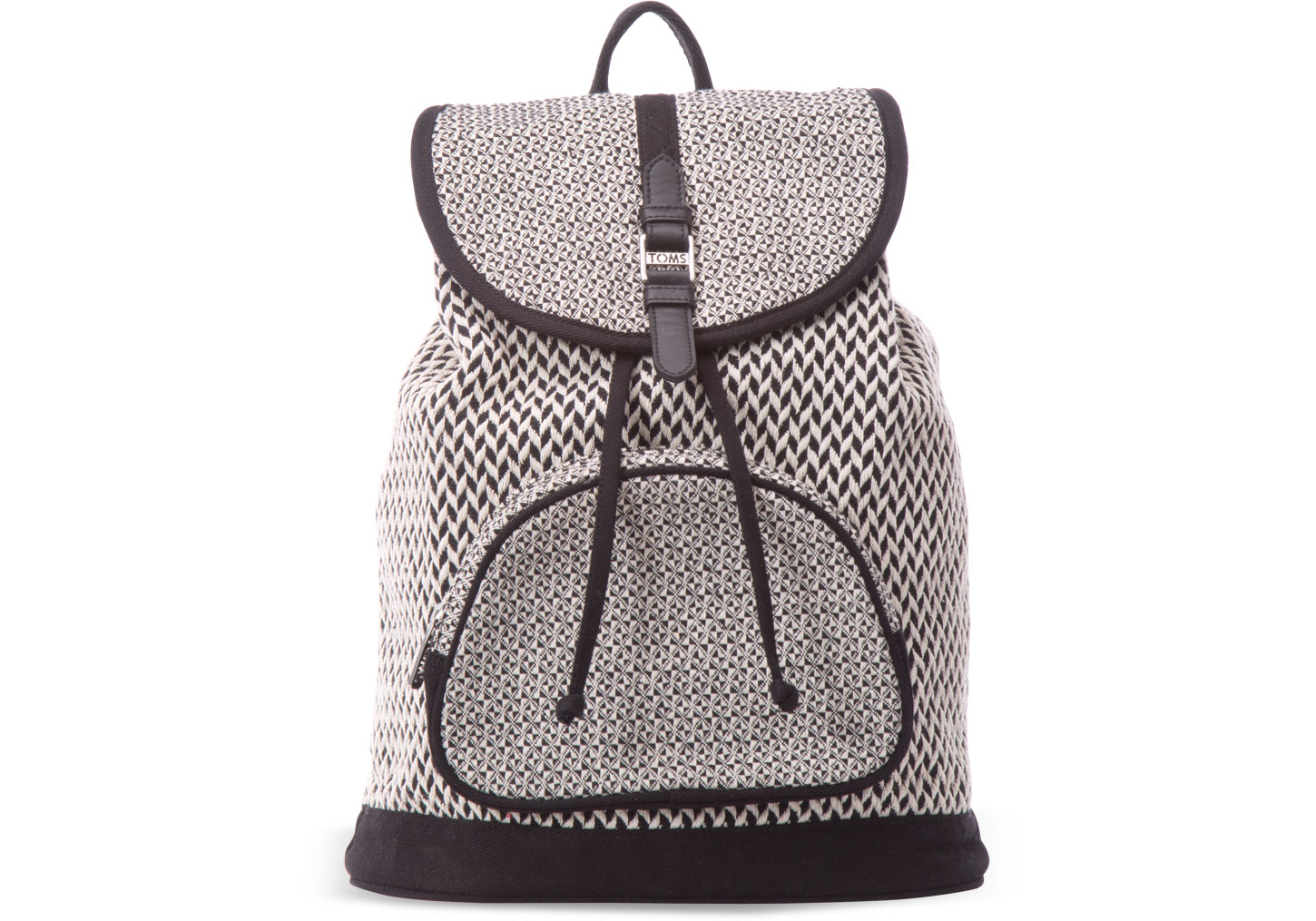 Lyst - Toms Black And White Pattern Weave Departure Backpack in Black