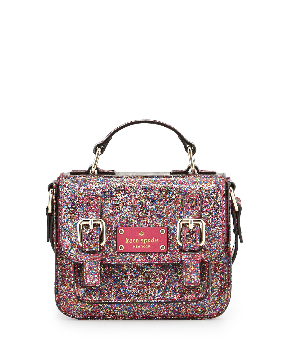 Kate spade new york Scout Patent-Leather Glitter Bag | Lyst