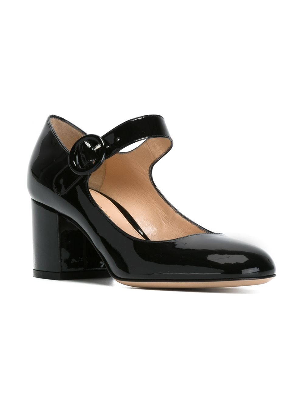 Gianvito rossi Patent-Leather Mary Jane Pumps in Black | Lyst