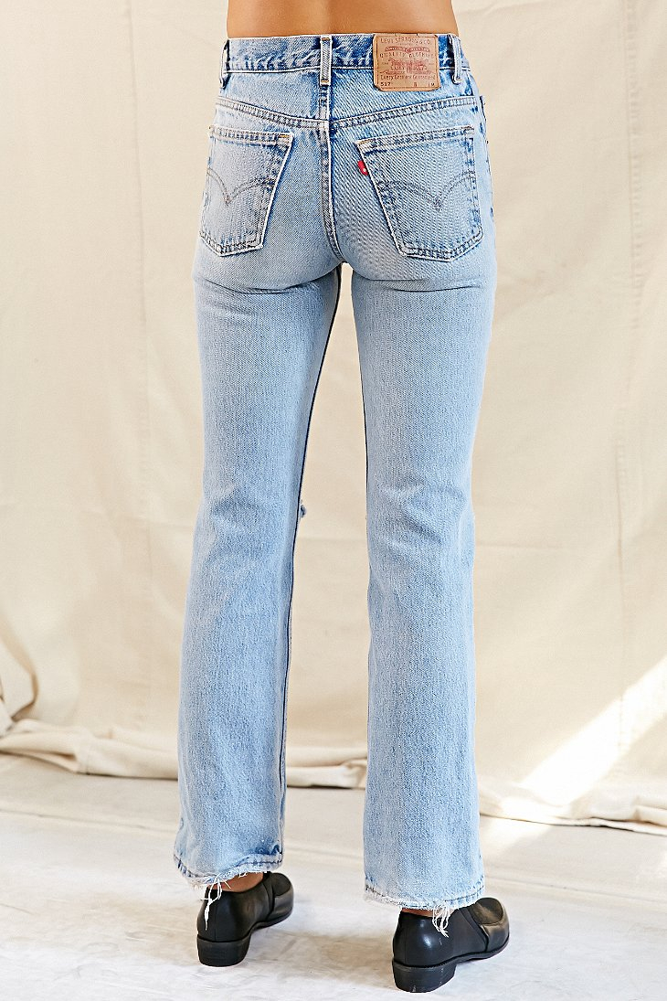 Lyst - Urban Renewal Vintage Split-knee Levi's 517 Jean in Blue