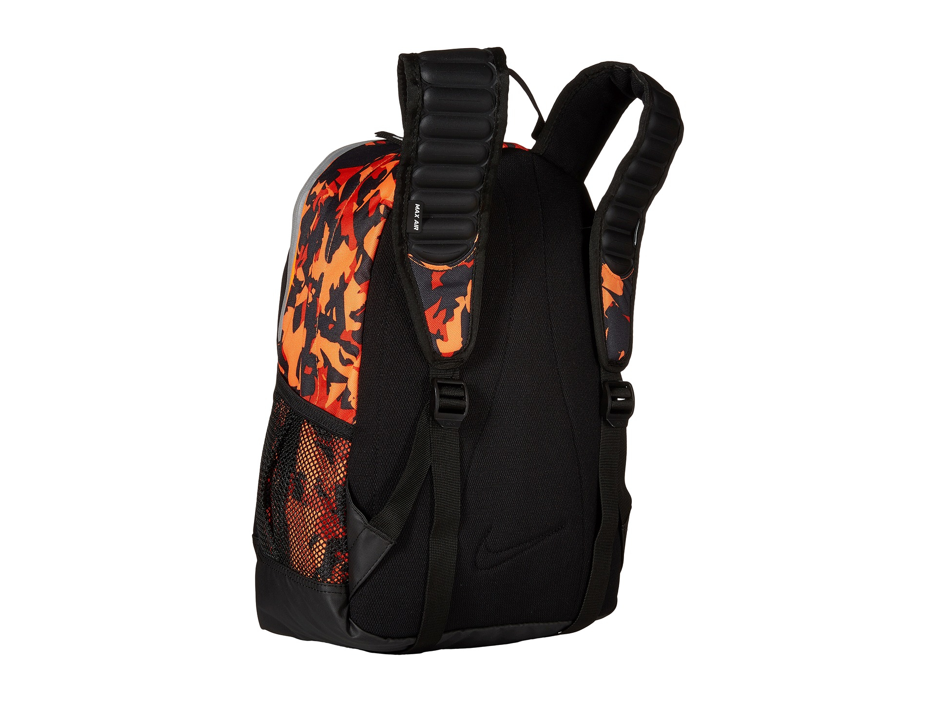 orange nike max air backpack