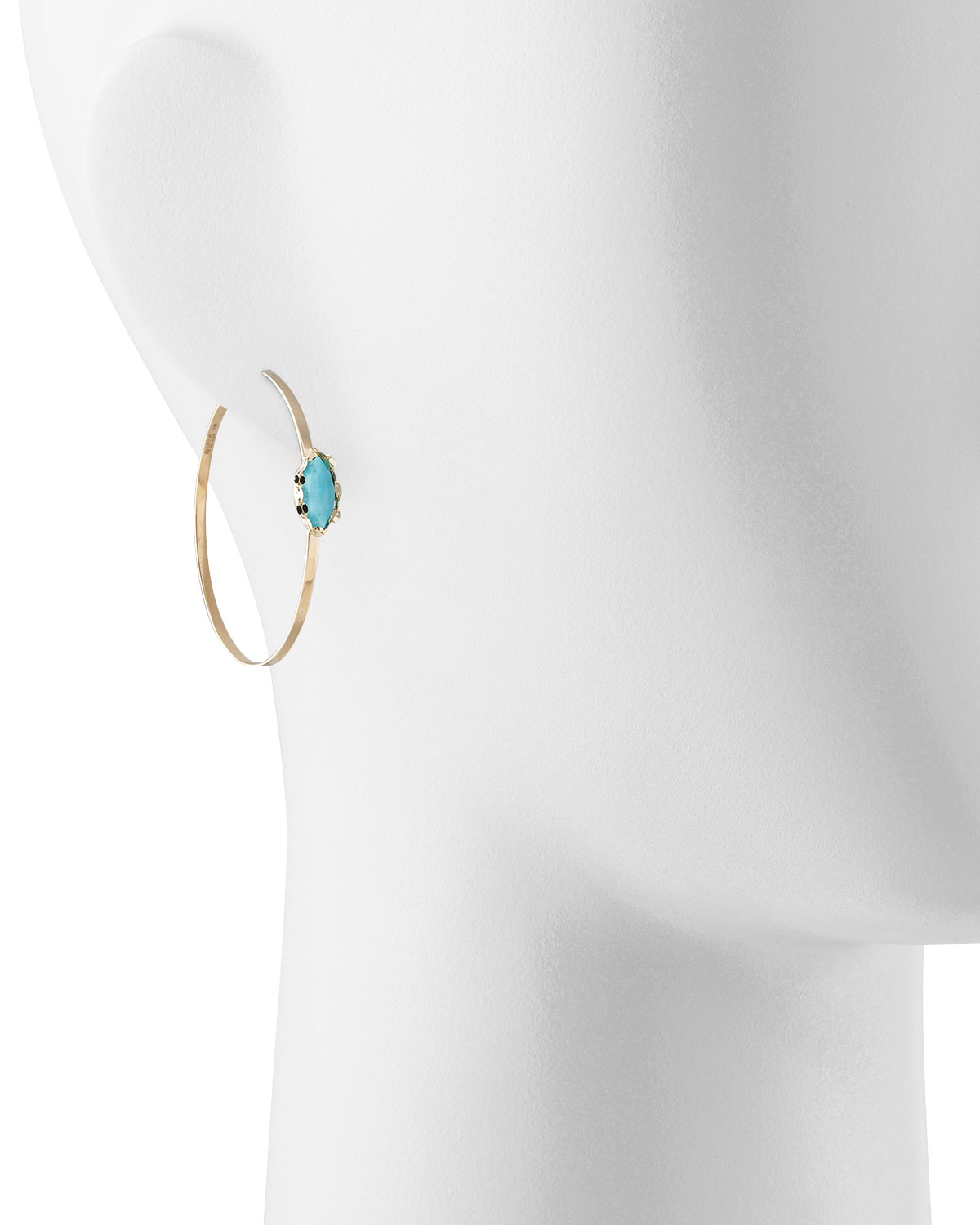 Lyst Lana Jewelry Turquoise Hoop Earrings In Blue Gallery