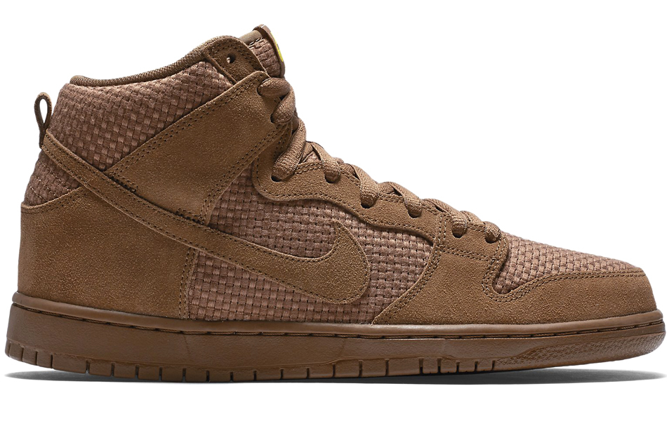 nike brown high cut