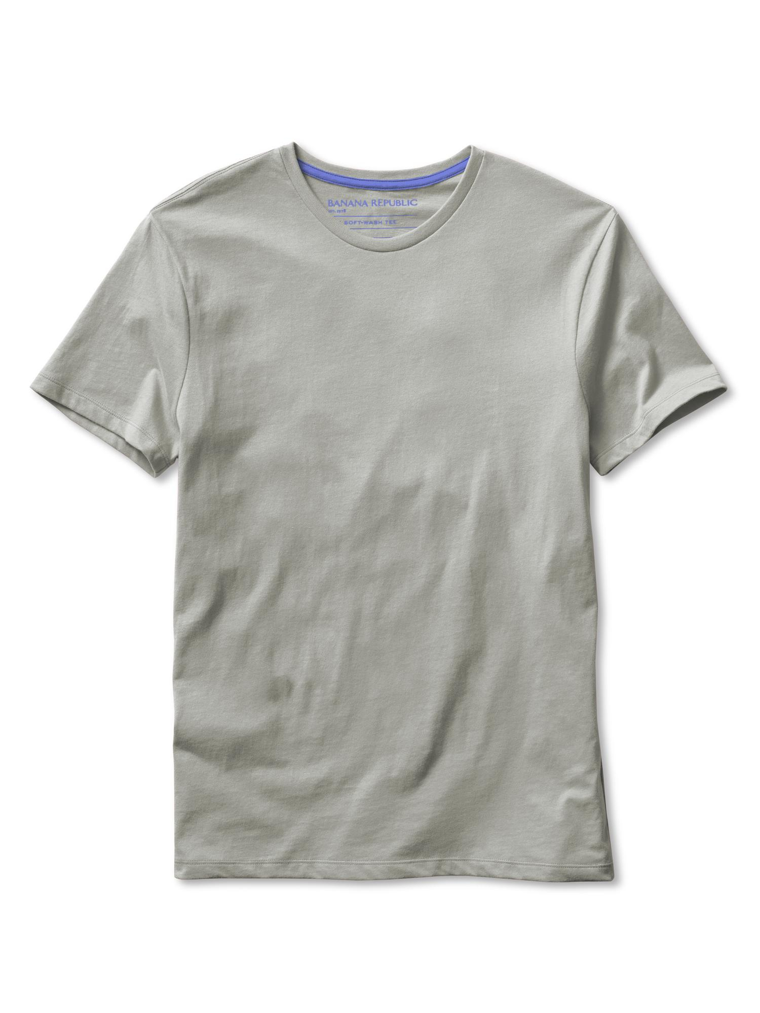 Banana republic Soft-Wash Cotton T-Shirt in Gray for Men (New dim grey ...