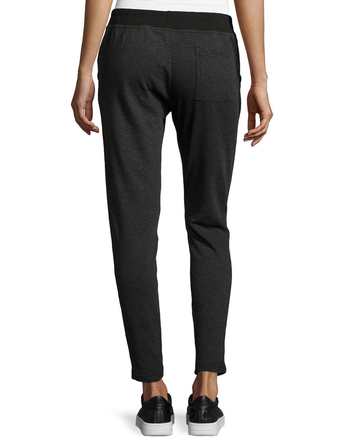 Lyst - James Perse Slim-fit Drawstring Sweatpants in Black