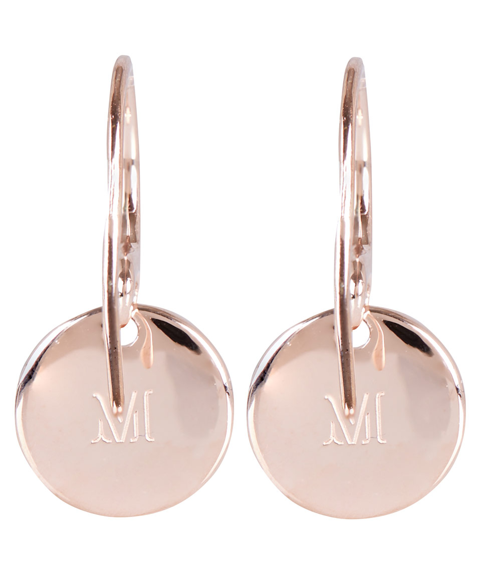 monica vinader rose gold earrings