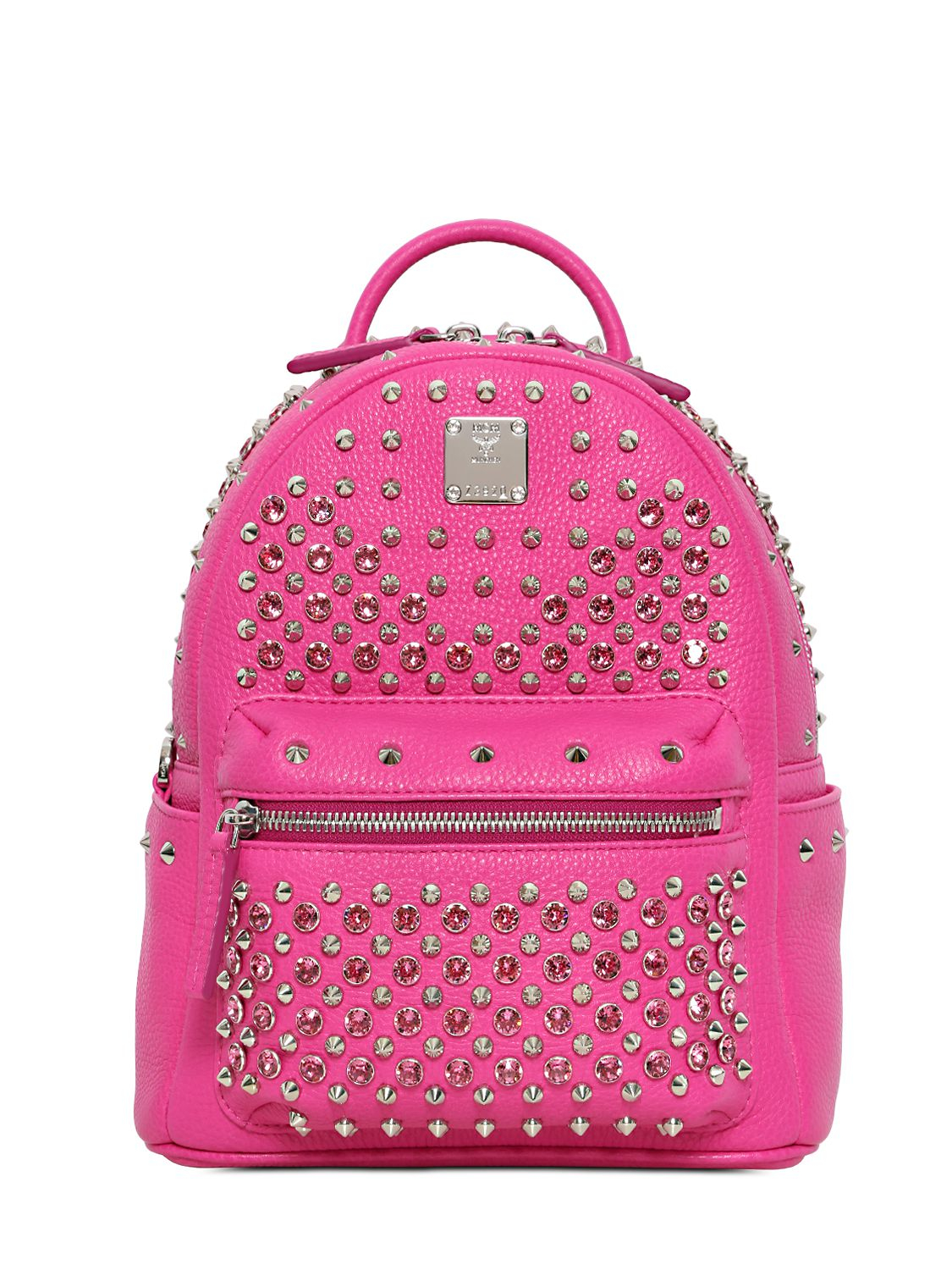 Lyst - Mcm Mini Stark Swarovski Leather Backpack in Purple