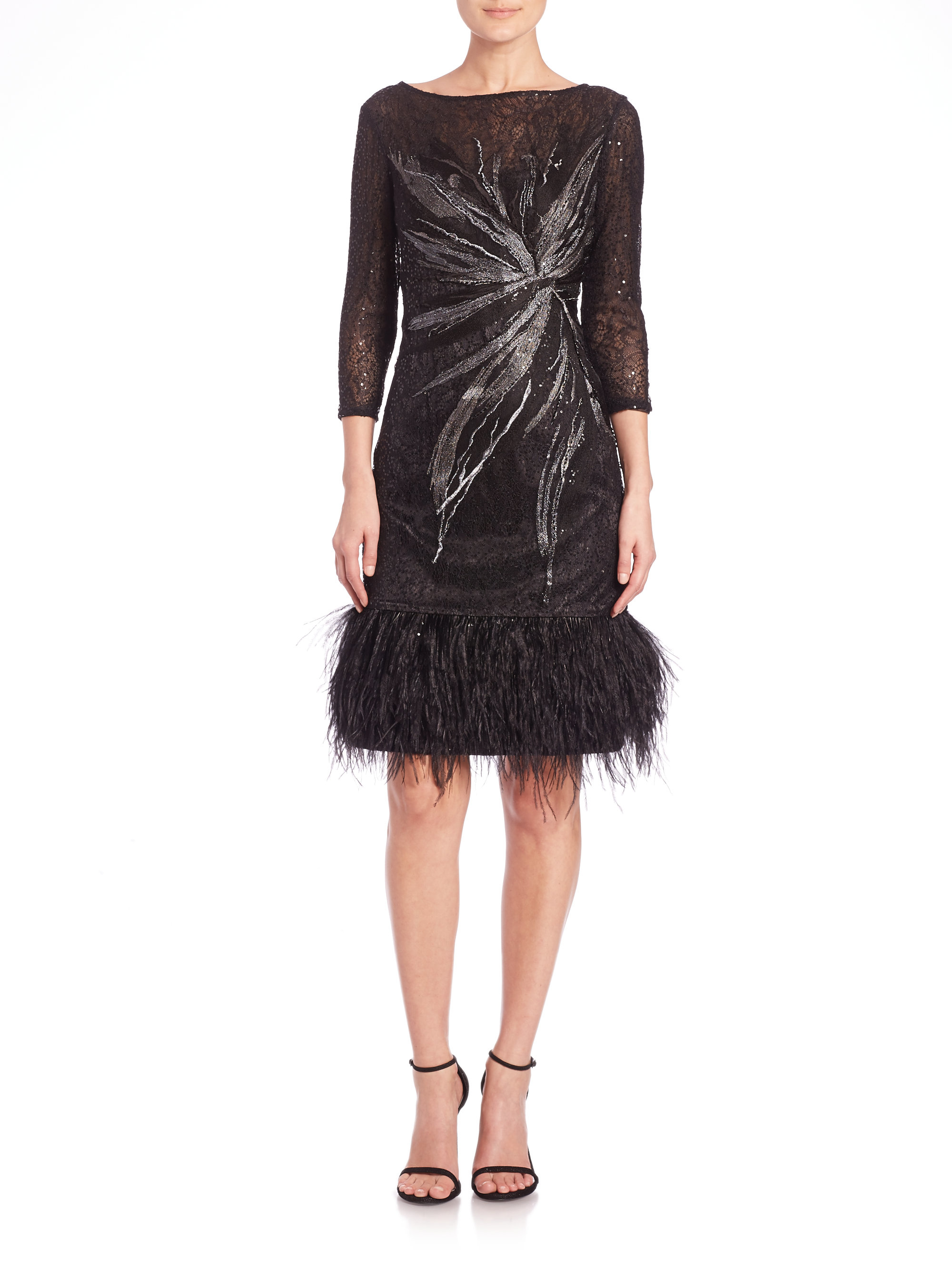 teri jon black gown