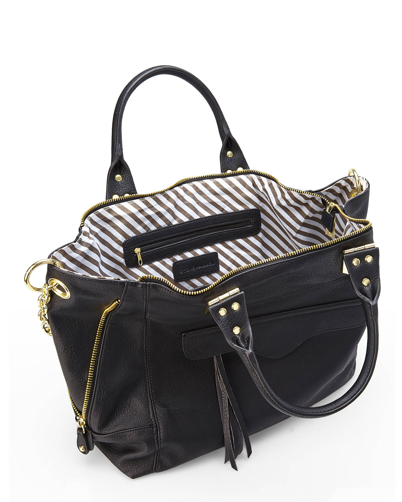 Lyst Steve Madden Black B Stellar Convertible Tote In Gallery