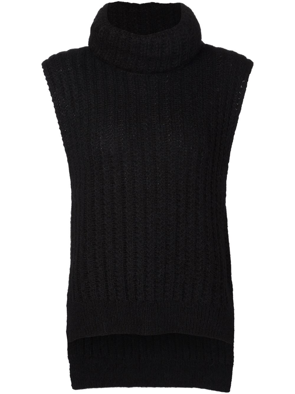 Lyst - 3.1 Phillip Lim Sleeveless Turtleneck Sweater in Black