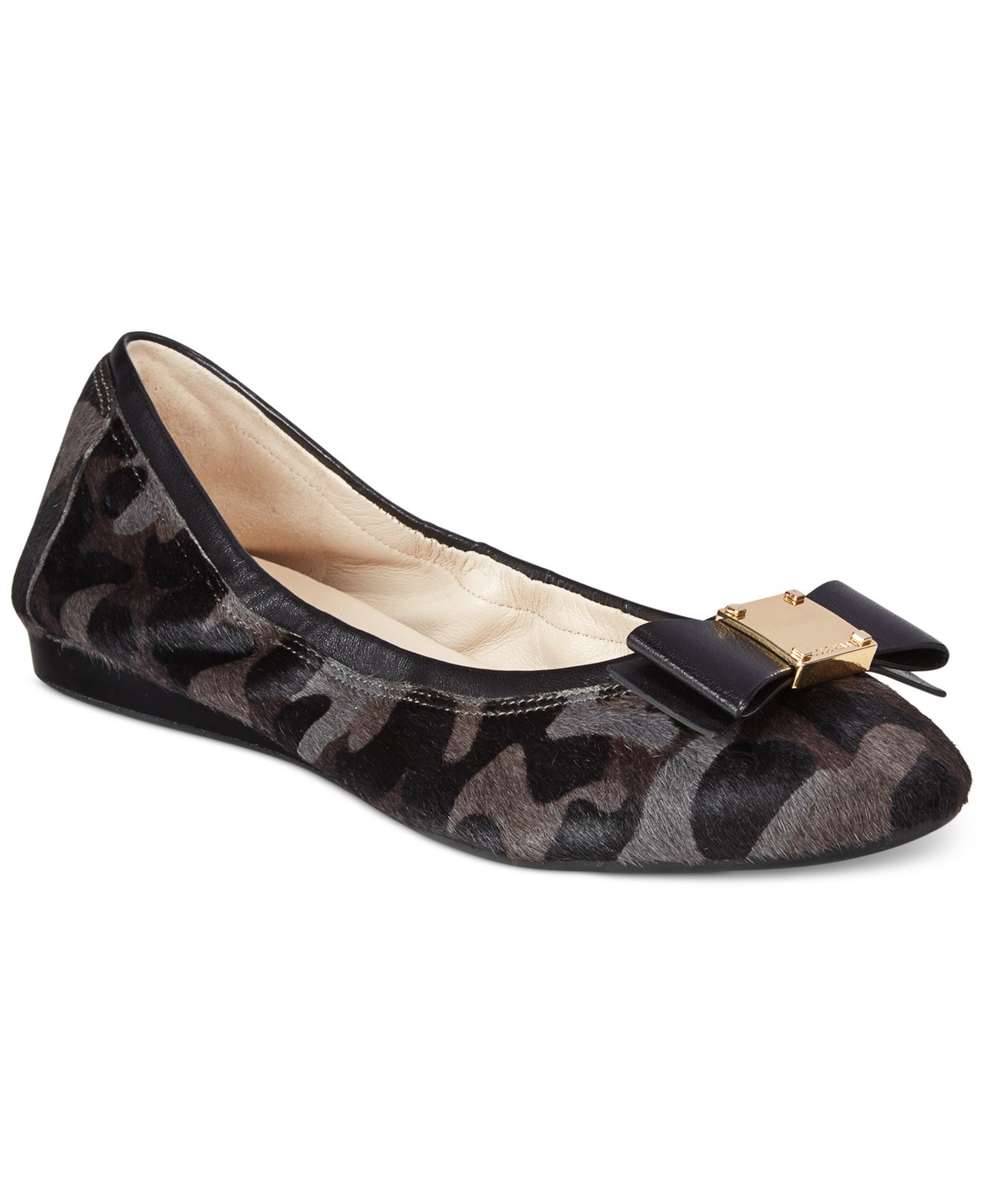 Lyst Cole Haan Tali Bow Ballet Flats In Brown