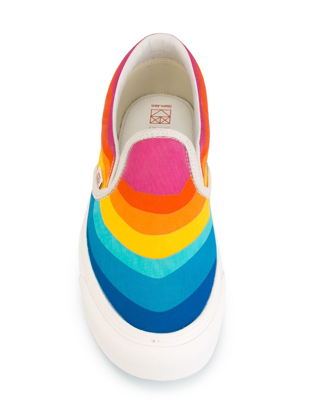 vans slip ons rainbow