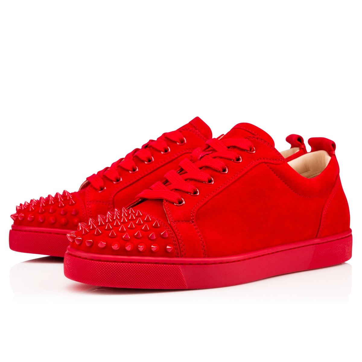 knockoff christian louboutin shoes - Christian louboutin Louis Junior Spikes Men\u0026#39;s Flat in Red for Men ...