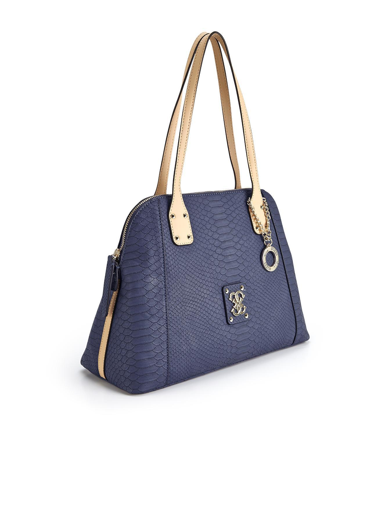 Guess Mellie Dome Tote Bag in Blue (ink) | Lyst