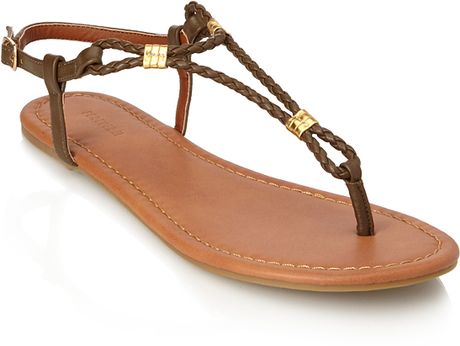 Forever 21 Braided Boho Sandals in Brown (Olive) | Lyst