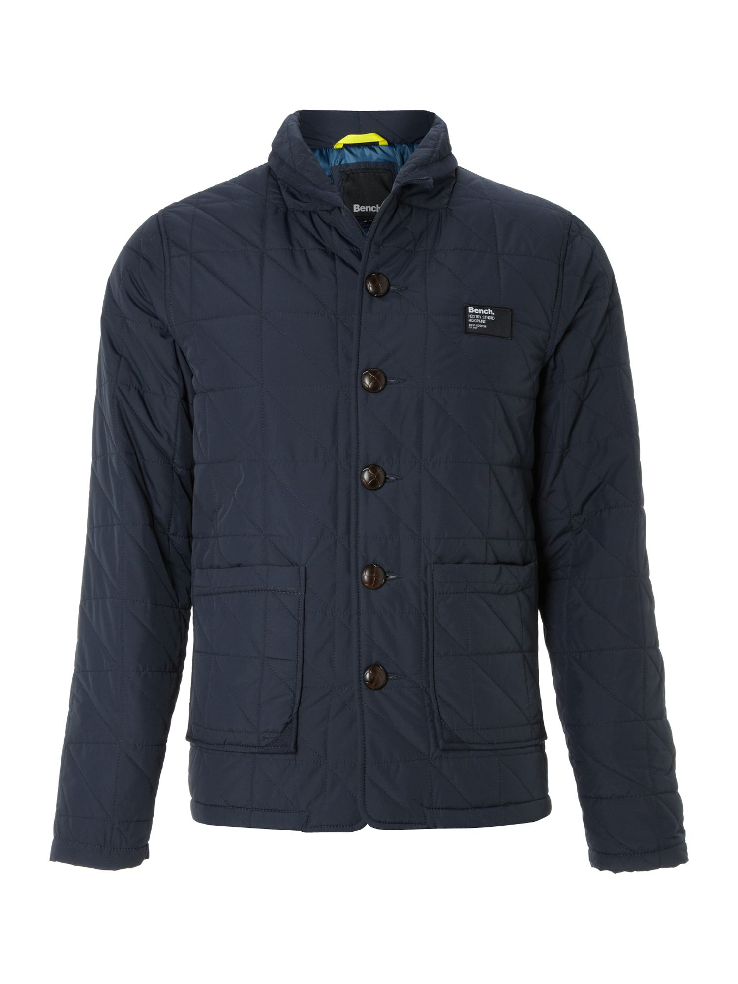 Bench Zip Through Quilted Jacket in Blue for Men (Navy) | Lyst