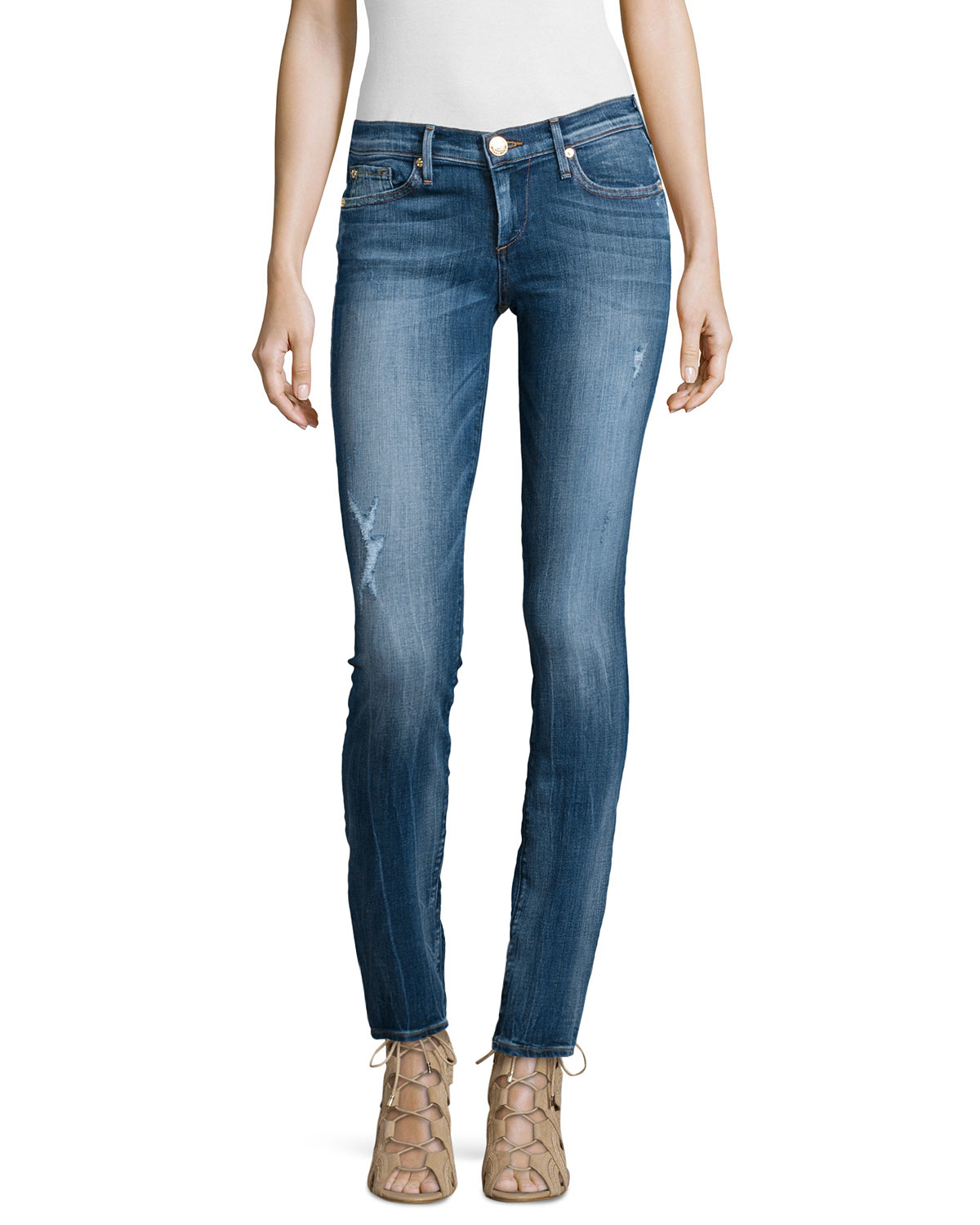 Lyst - True Religion Casey Low-rise Super Skinny Jeans in Blue