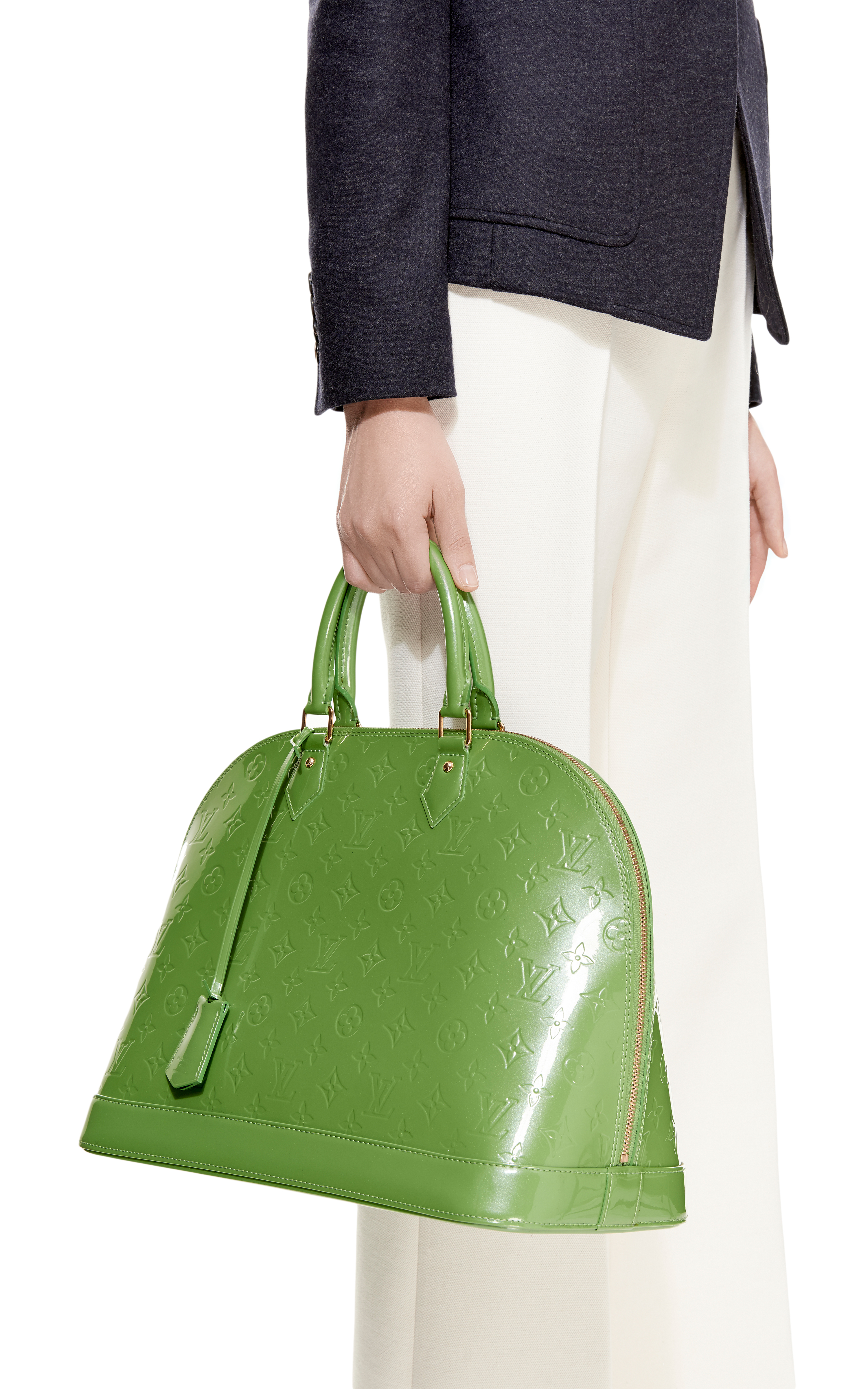 Louis Vuitton Vintage Style Green And Beige Tote
