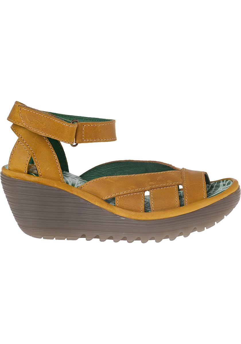 Fly London Yossa Leather Sandals in Yellow - Lyst