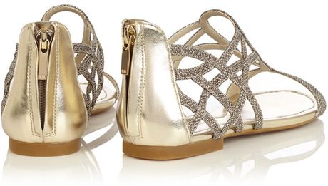 soft silver sandals