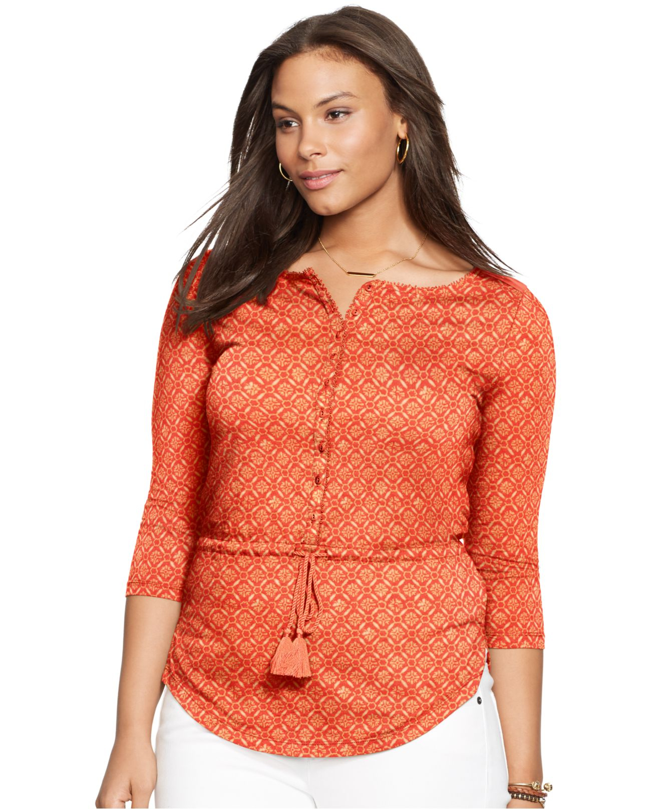 polo ralph lauren floral linen tunic