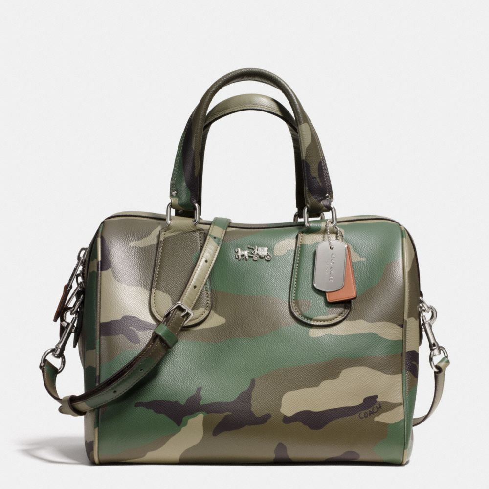 Lyst Coach Surrey Satchel In Camo Print Crossgrain Leather in Green