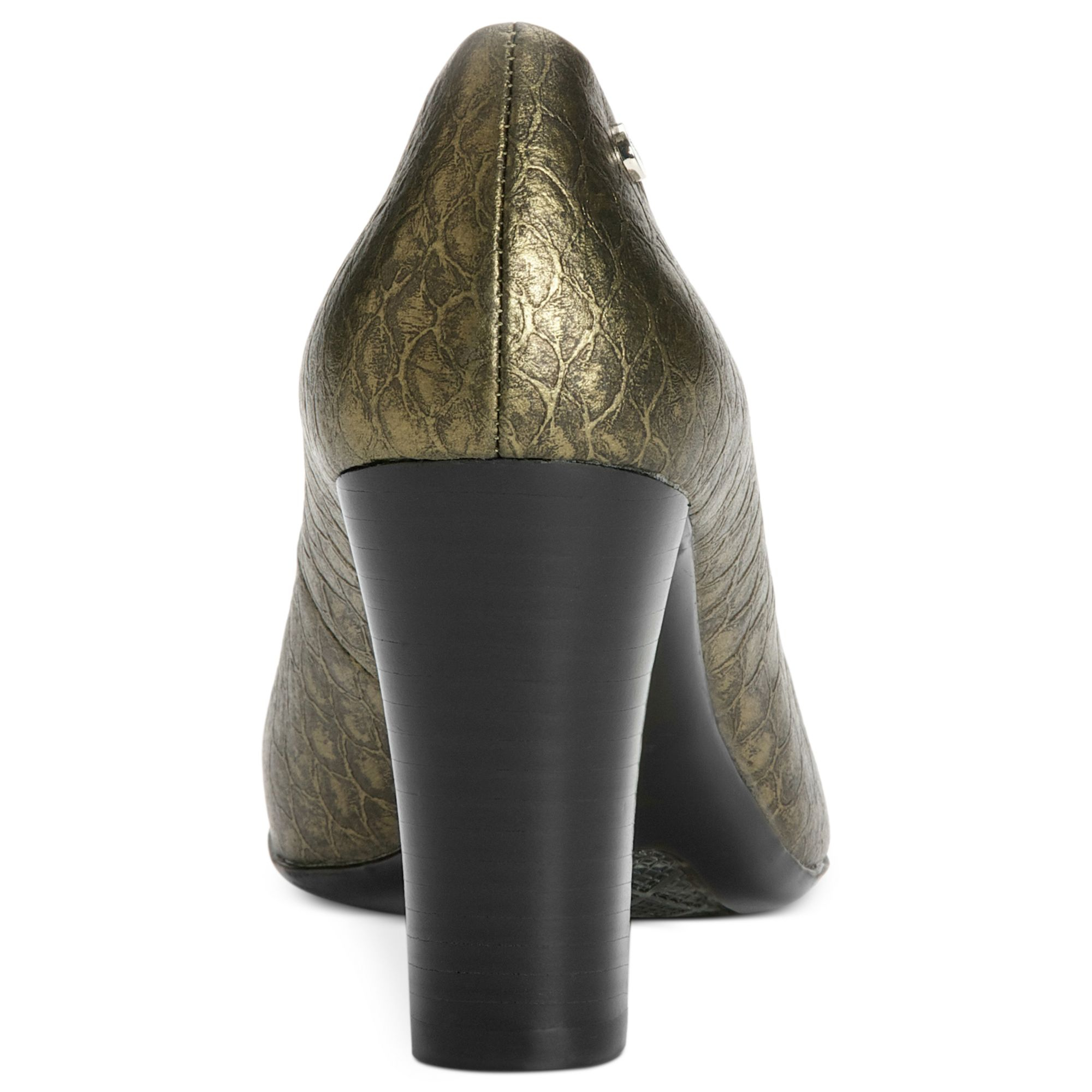 Lyst Calvin Klein Olive Pumps in Green