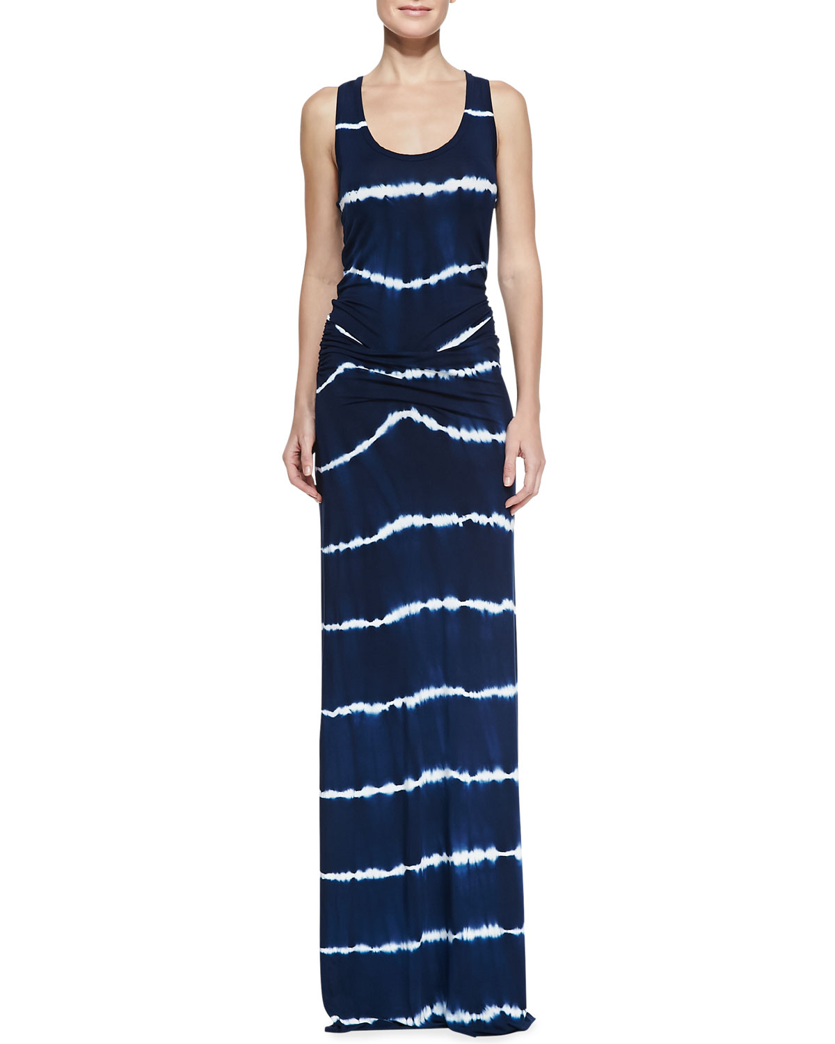 Young Fabulous & Broke Hamptons Tie-Dye Stripe Maxi Dress in Blue (navy ...