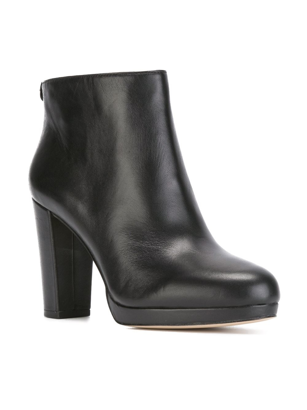 Lyst - Michael Michael Kors Chunky Heel Boots in Black