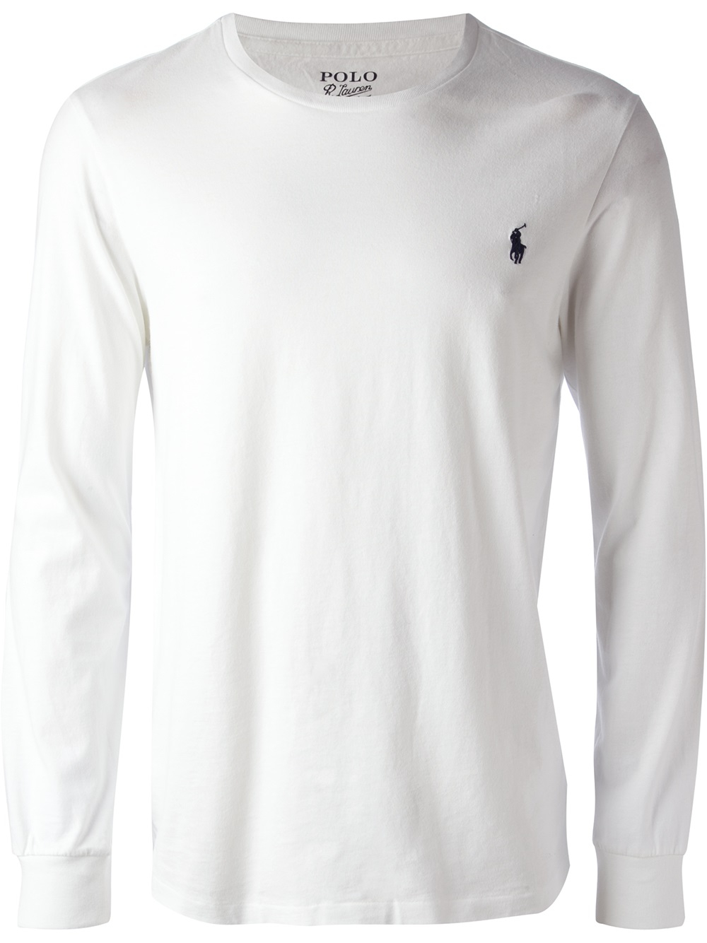 Polo ralph lauren Long Sleeve Tshirt in White for Men | Lyst