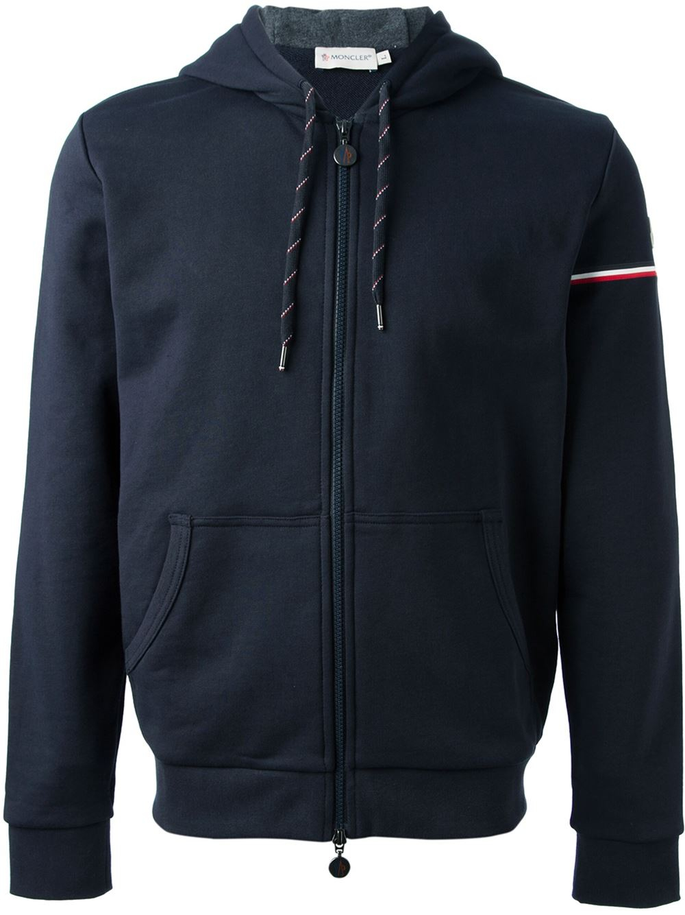 Moncler 'maglia' Hooded Cardigan in Blue for Men | Lyst