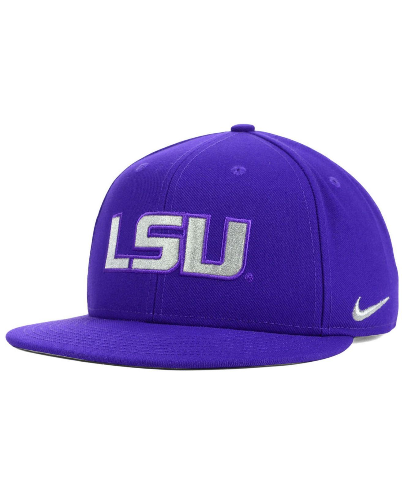 nike lsu tigers snapback cap in purple for lyst nike lsu tigers snapback cap in purple for lyst