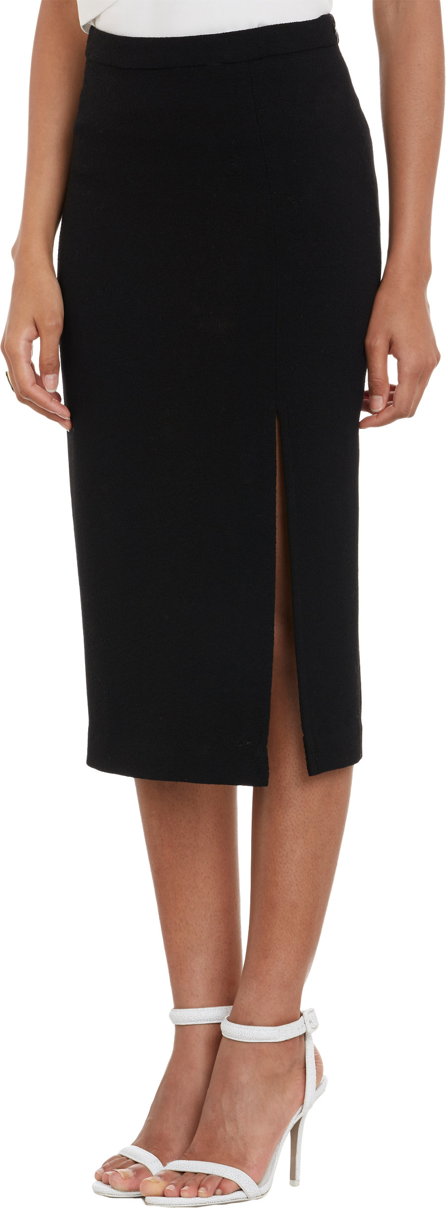 A.l.c. Tonne Crepe Mid-Length Pencil Skirt in Black | Lyst