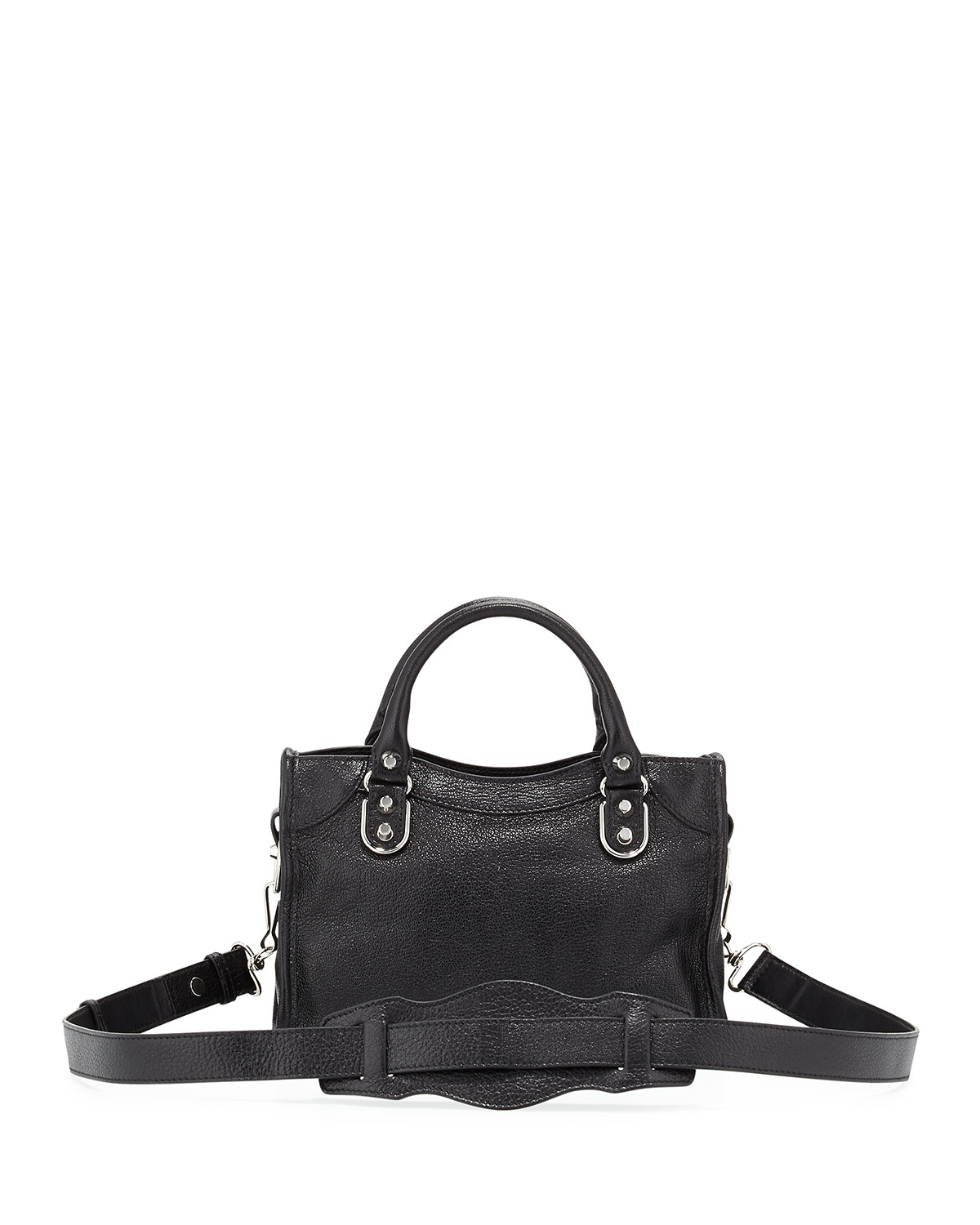 Balenciaga Metallic Edge Classic Mini City Crossbody Bag in Black | Lyst