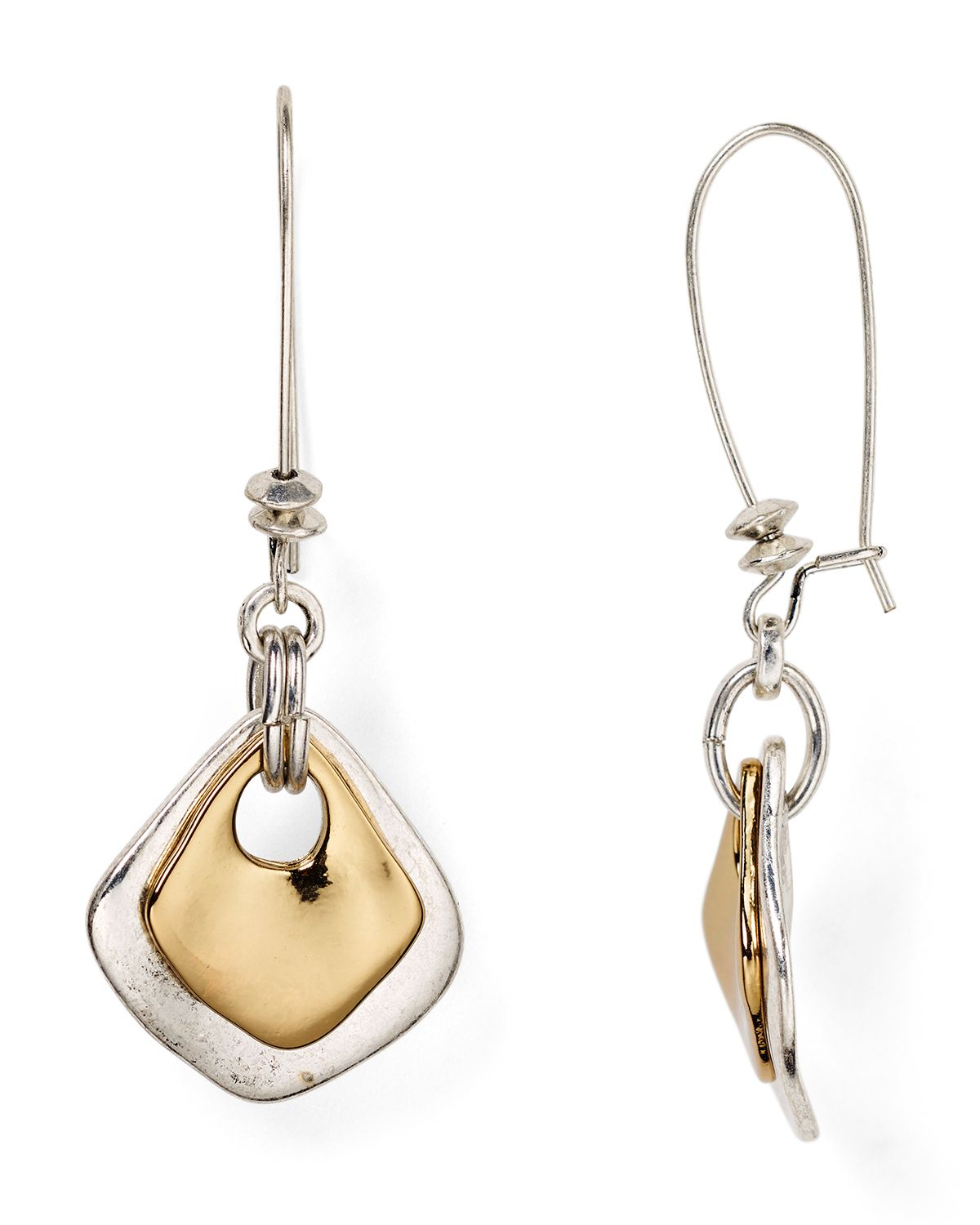 Robert lee morris Shepherd's Hook Drop Earrings in Metallic | Lyst