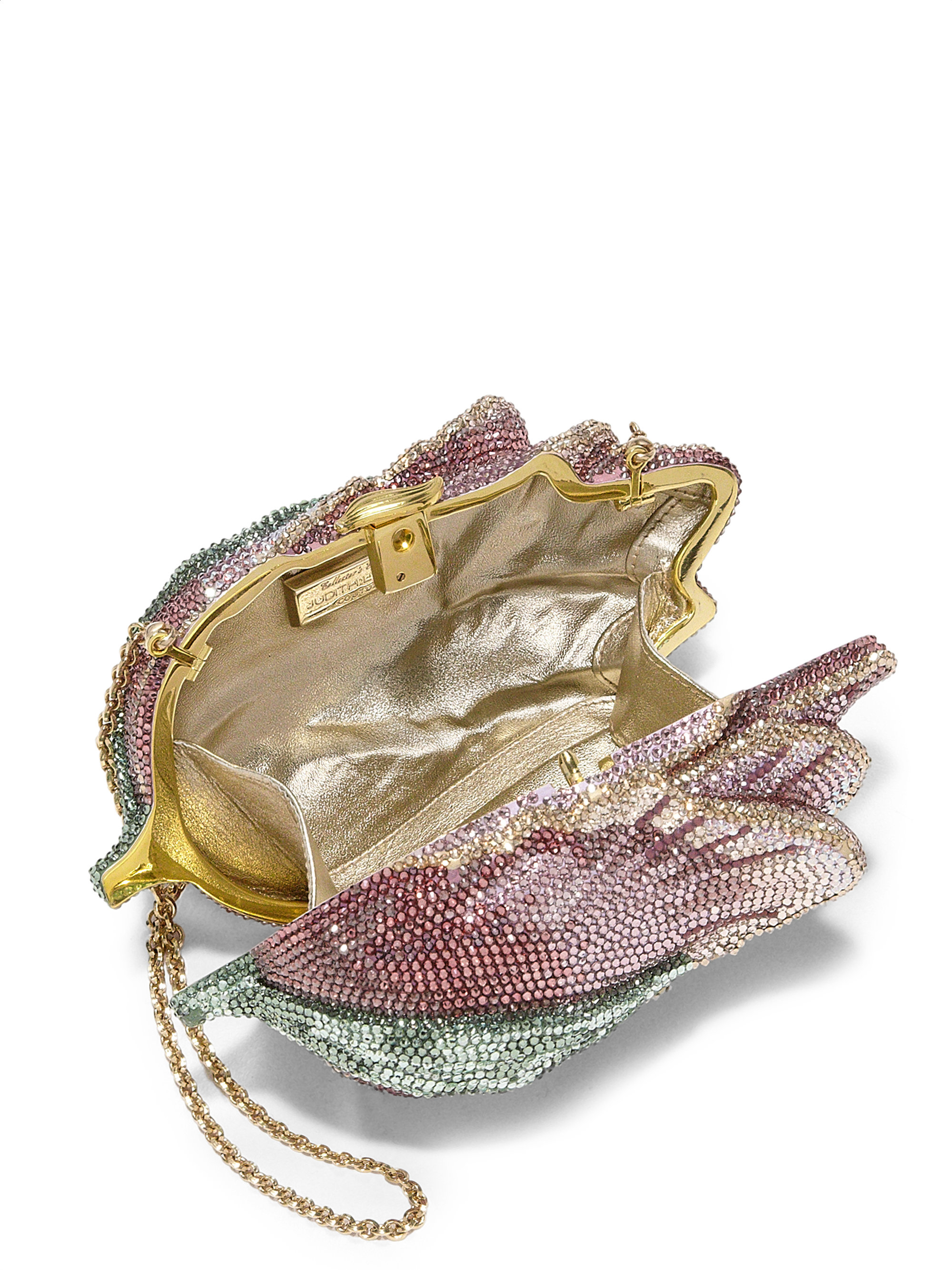 Lyst Judith Leiber Angelique Tulip Crystal Clutch