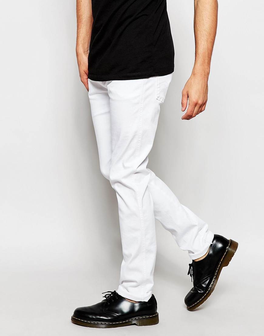 Replay Jeans Hyperflex Anbass Slim Fit White Superstretch in White for ...