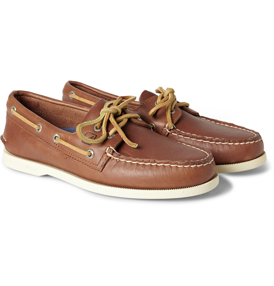 Lyst - Sperry Top-Sider Authentic Original Two-Eye Leather Boat Shoes ...