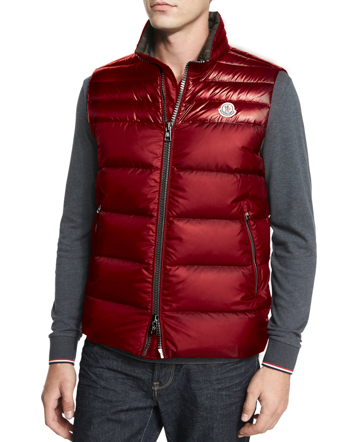 moncler red vest moncler red vest